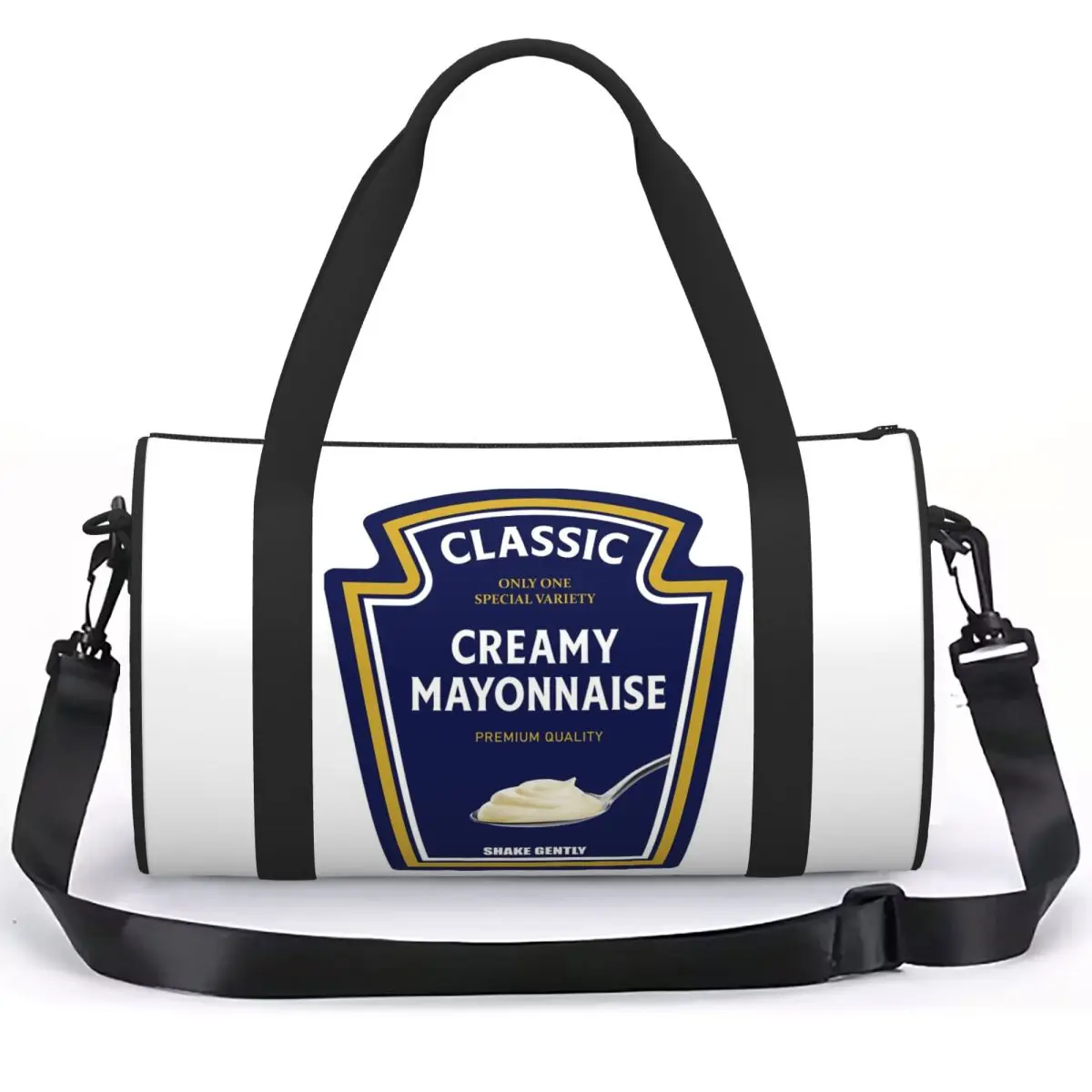 Group Matching Couple Ketchup Mustard Mayo Luggage Bag Large Capacity Duffle Tote Bag Handbags Gym Bags Fitness Bag for