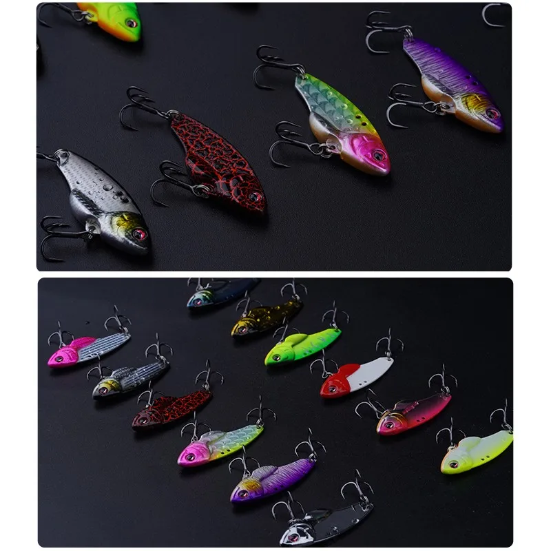 1pcs Xiaoyao2 Blade Lure 3.5g/5g/7g/10.5g Sinking Vibration Bait Artificial Vib For Bass Pike Perch Fishing Wobbler Fishing Lure