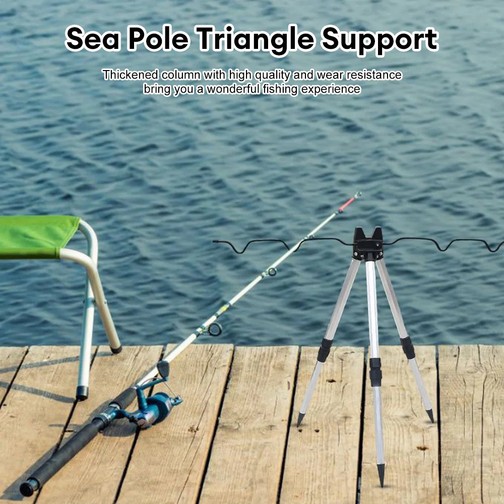 Imagem -03 - Universal Sea Fishing Rod Suporte Suporte Suporte Multifuncional Mar Pesca Tripé Fishing Pole Holder para Fishing Pole Telescope