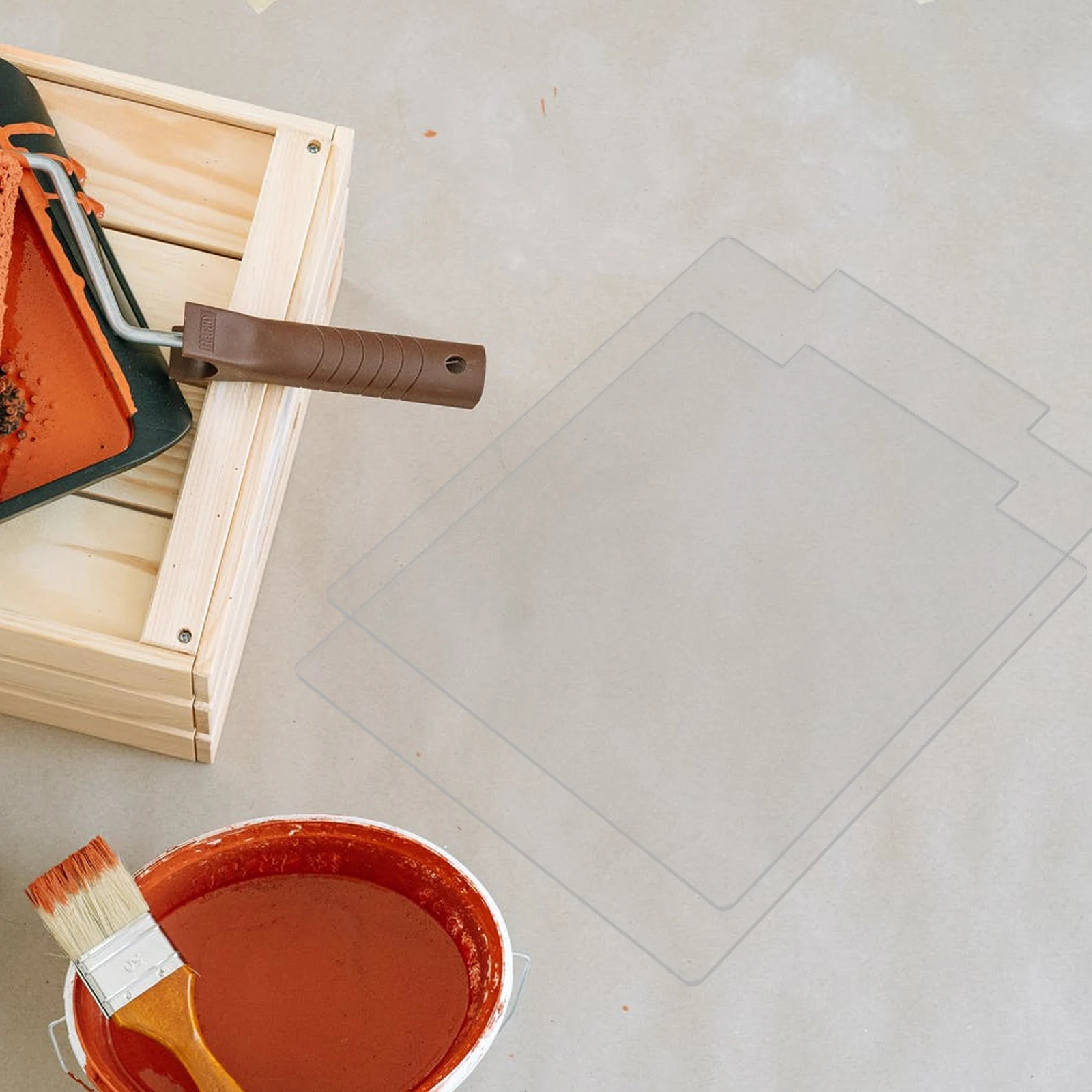 

4 pcs Acrylic Lamp Plate Transparent LED Light Sheet Easy Clean DIY Craft Long Use Decorative Home Accessories