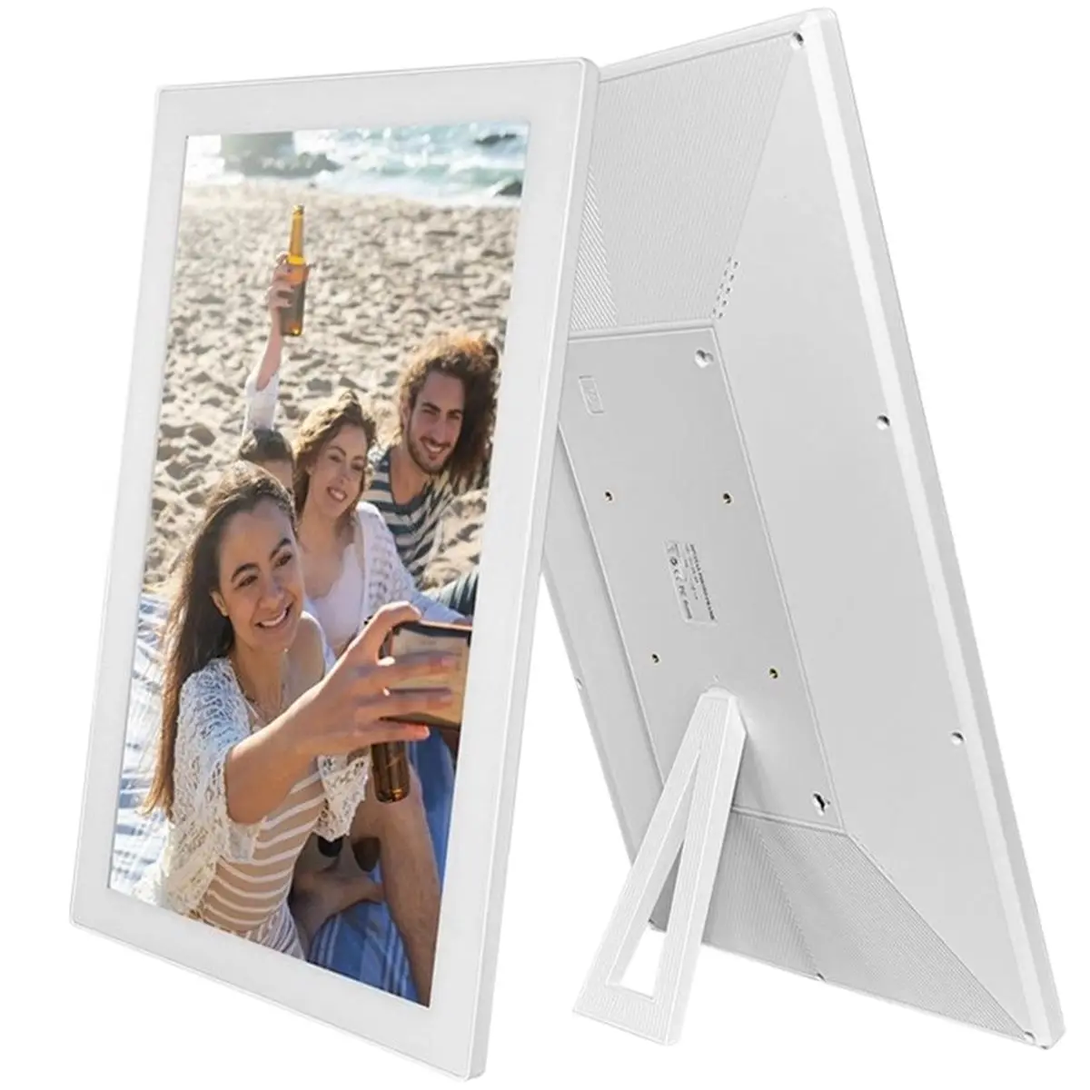 A93P 21.5 Inch Digital Picture Frame 1280 X 800 IPS HD Digital Photo Frame Electronic Album Picture Music Movie Clock EU Plug