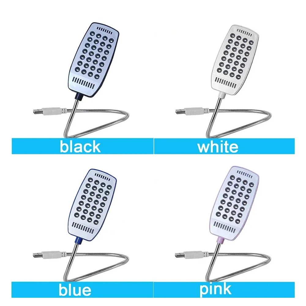 USB LED Light 28LEDs Flexible Eye Protection Reading Lamp , for Notebook Laptop PC Computer 4 Colors Furniture Essentials image 2
