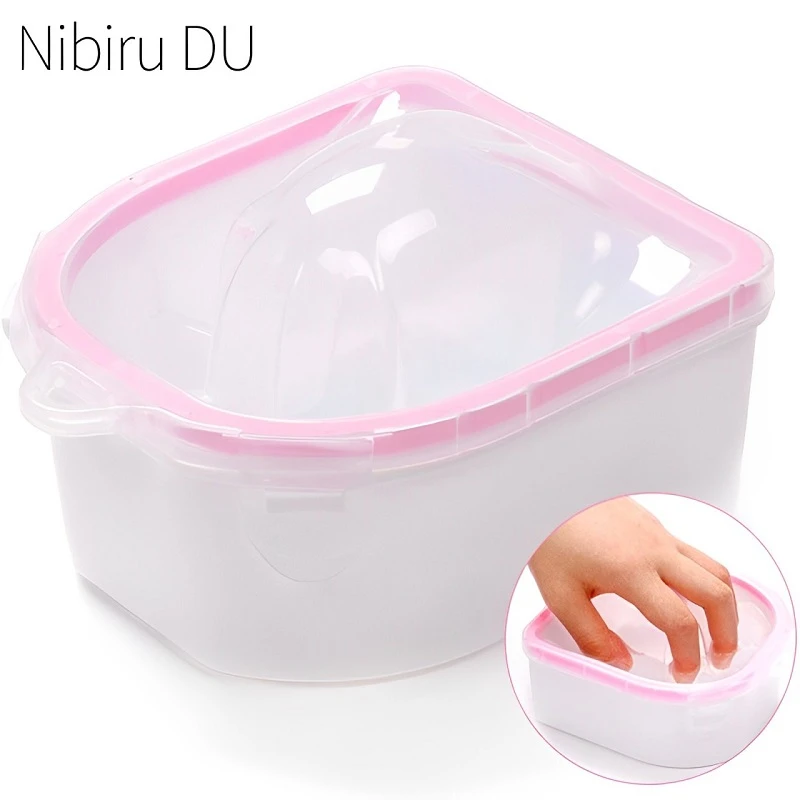 Nail Polish Remover Soak Bowl Nail Art Treatment Double Layer Nail Soaking Bowls Hand Wash DIY Salon Nail Spa Bath Manicure Tool