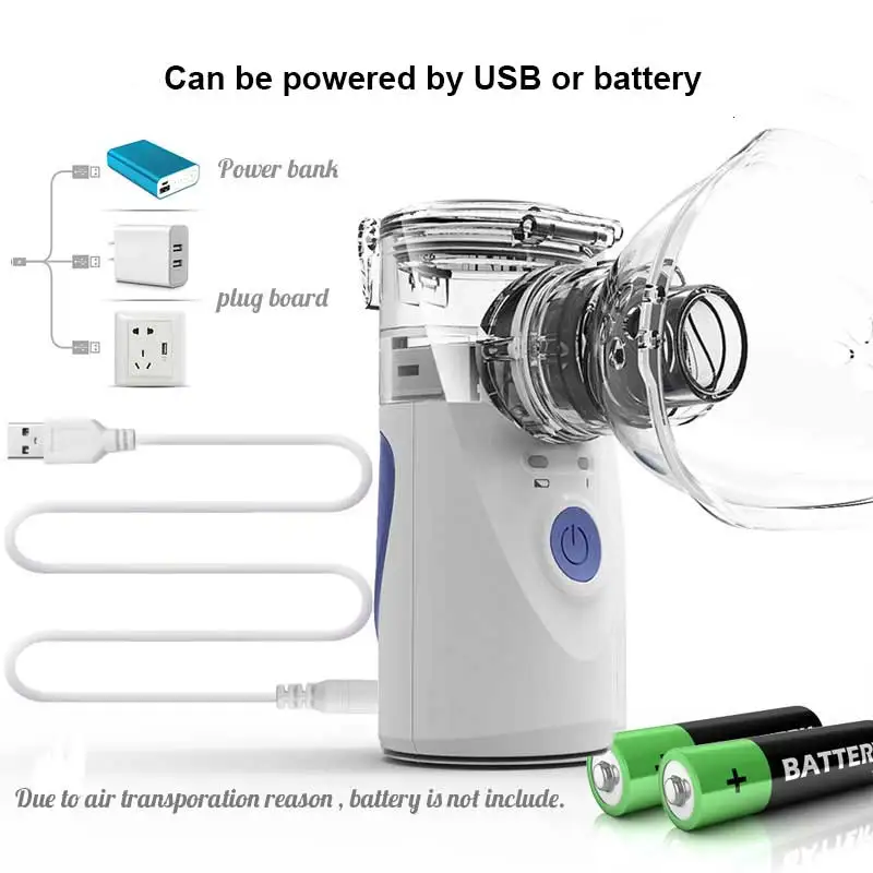 Health Care Mini Handheld portable Inhale Nebulizer silent Ultrasonic inalador nebulizador Children Adult kids inhaler atomizer