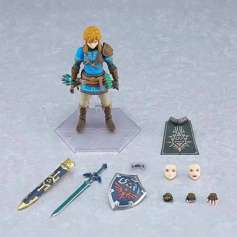 Figma 626 Link Figure Deluxe The Legend Of Zelda Tears Of The Kingdom Figures Breath Of The Wild Anime Figurine Collection Toy