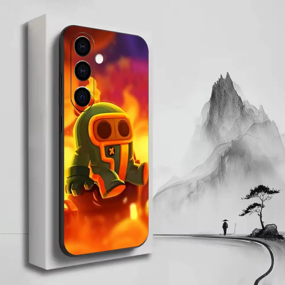 F-Funny game B-Brawl Stars-s Phone Case For Samsung A72,A53,A71,A70,A52,A73,A51,Silicone Black Soft - view 5
