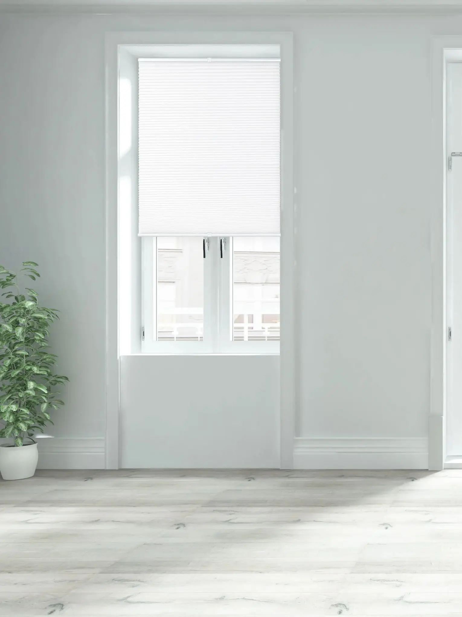 Store plissé WOLTU Klemmfix sans perçage, pliable, Easyfix, à fixation par pince, occultant, pour fenêtres et portes