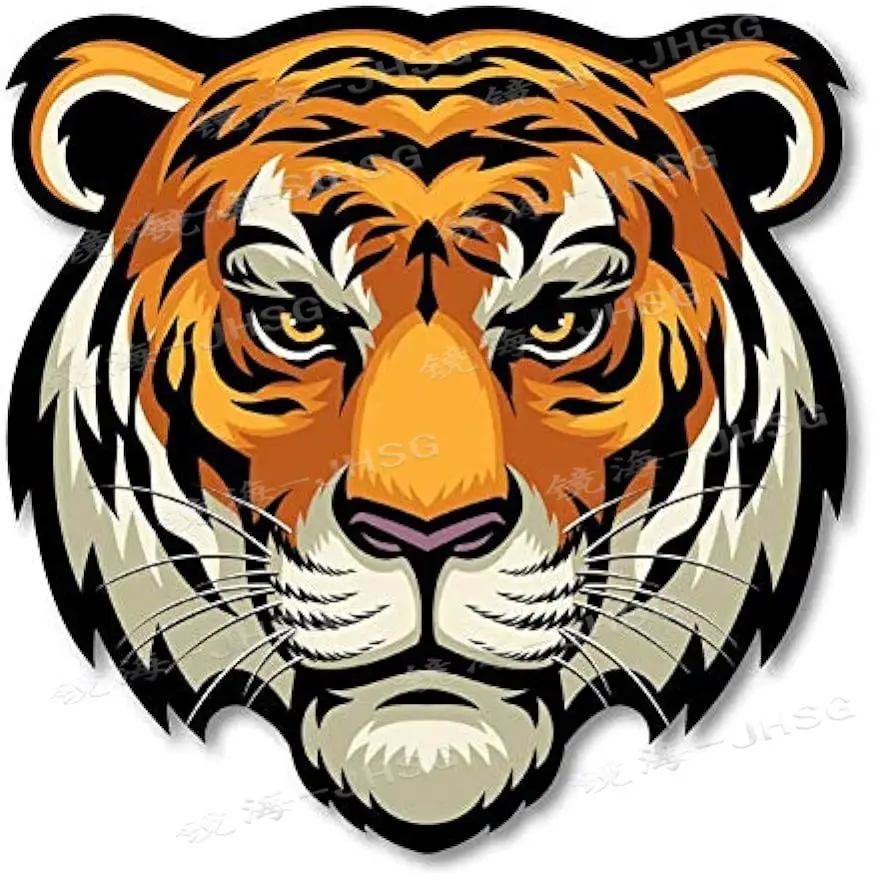 Tiger Head Decal/Sticker - Modern Animal Art Suitable for Cars, Trucks, Laptops