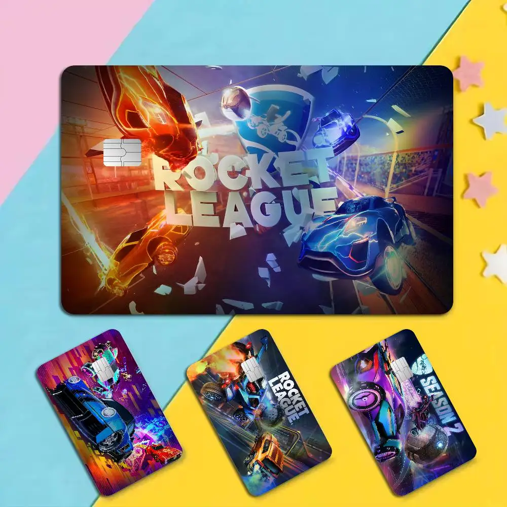 R-Rocket LeagueS Trendy Laser Glitter Bank Card Stickers All Match Multi Purpose Use