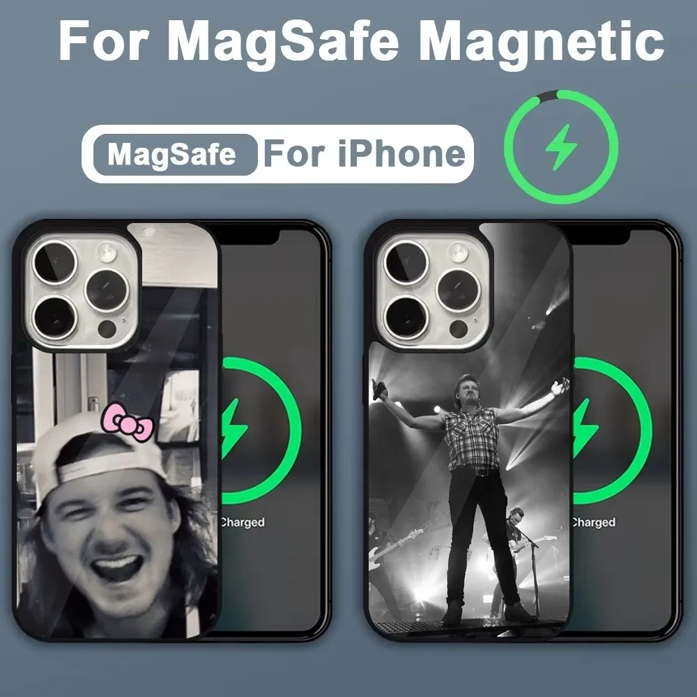 Singer M-Morgan W-Wallen Phone Case For iPhone 16,15,14,13,12,11,Plus,Pro,Max,Mini Magsafe Magnetic Wireless Charging