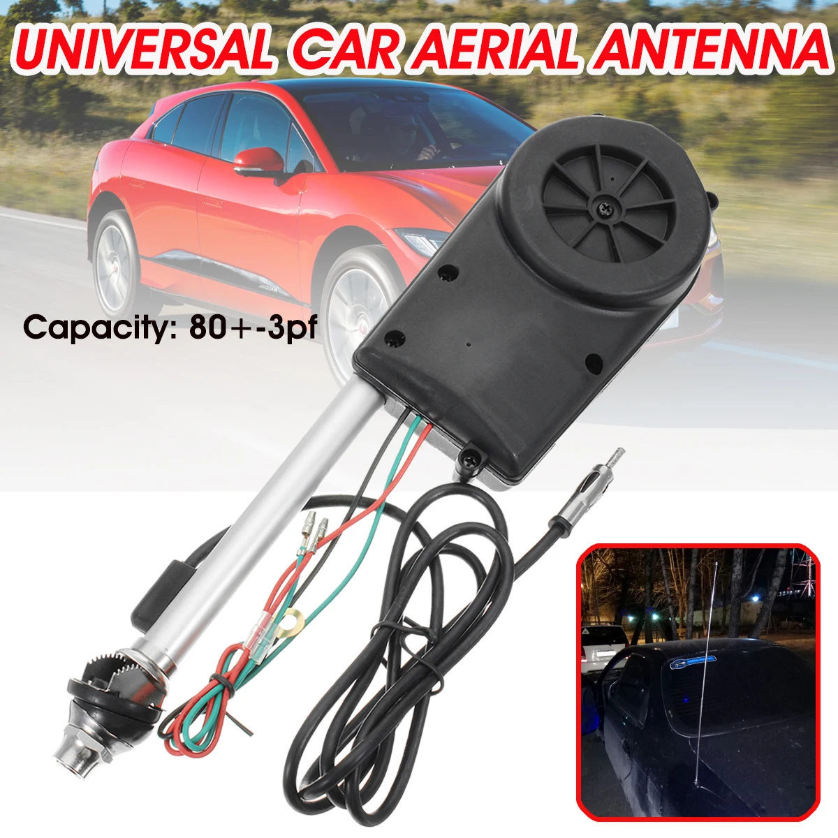 

Universal Car Auto SUV AM FM Radio Electric Power Automatic Antenna Aerial Kit 12V Exterior Vehicle Aerials Pro Auto Replacement