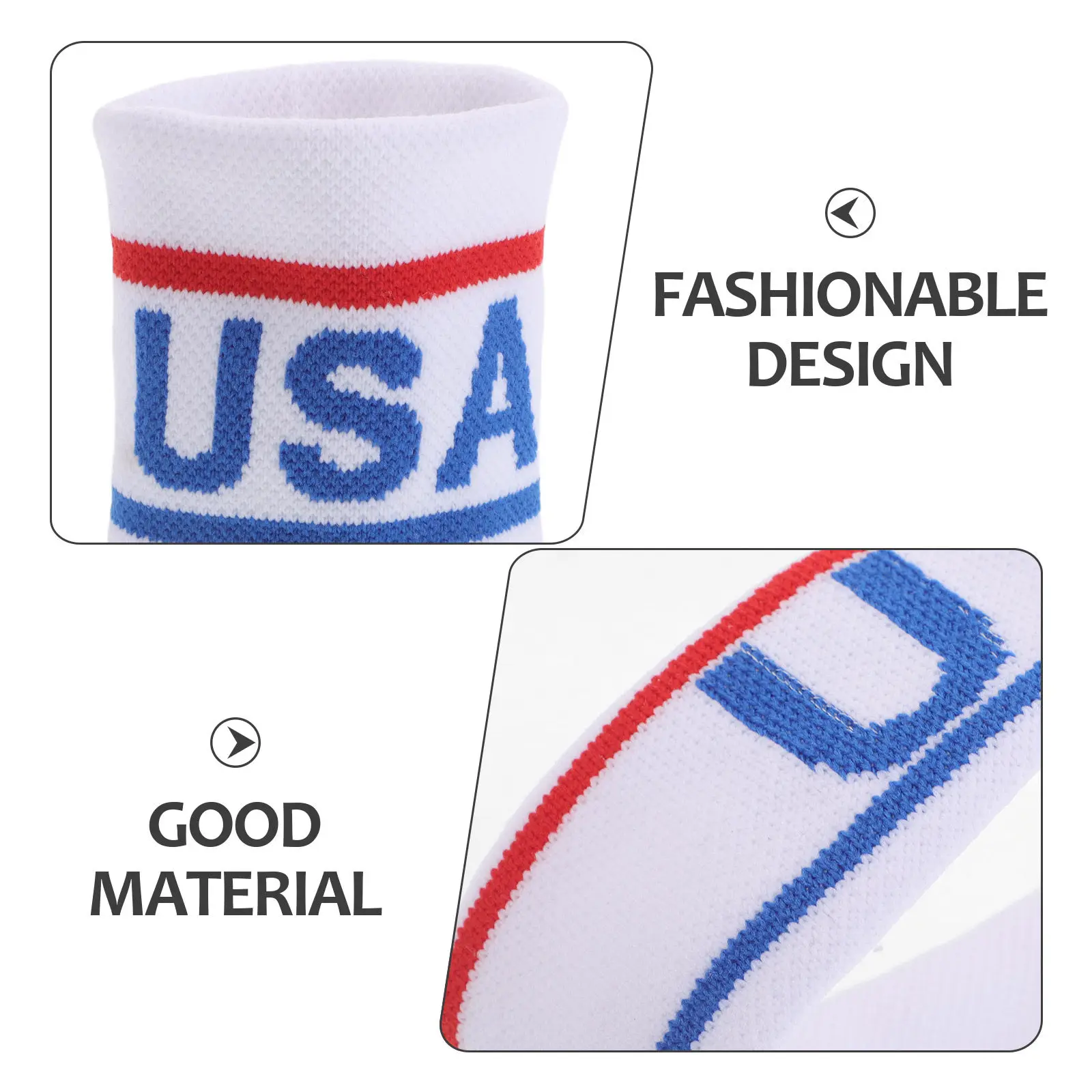 Sports Headband Wristband Set Quick Dry Secure Fit Sweatbands for Tennis Running Yoga Fitness