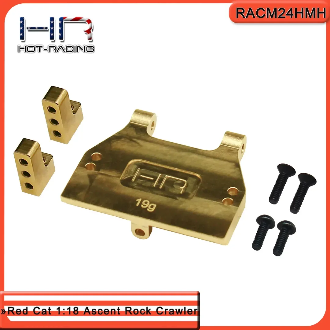 HR Brass Servo Mount Bracket for Reefs Emax ES08MA Savox SH0257 Metal Gear Servo For RedCat 1:18 Ascent Rock Crawler