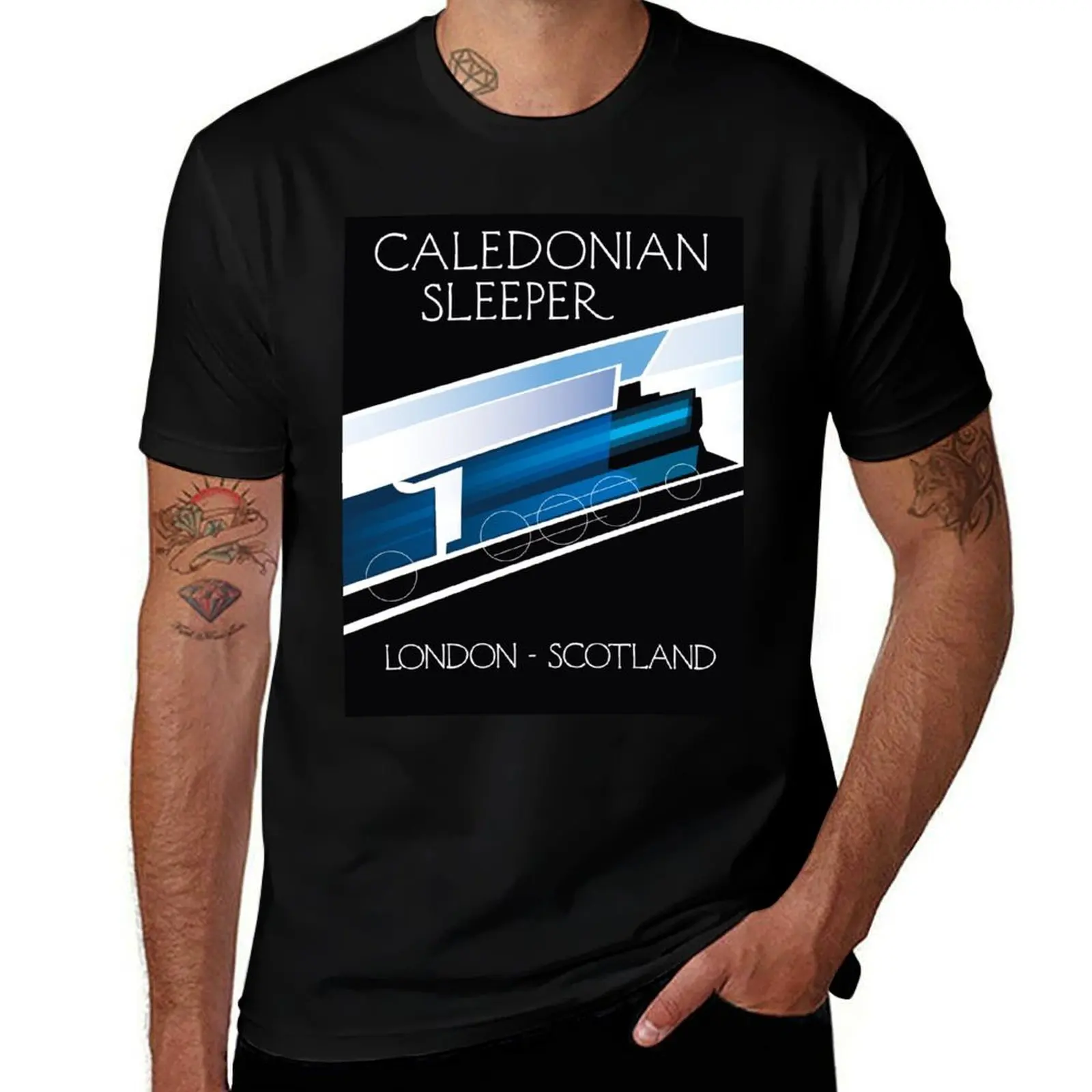 

Caledonian Sleeper London - Scotland T-Shirt man t shirt shirts graphic tee blacks animal prinfor boys men clothing