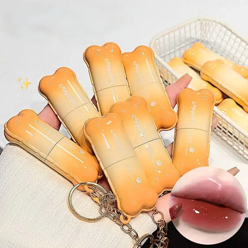 Cappuvini Water Lichte Lipgloss Hydraterende Zijdezachte Textuur Zeer Kleuring Langdurige Make-Up Lip Glazuur Hanger Lip Tint