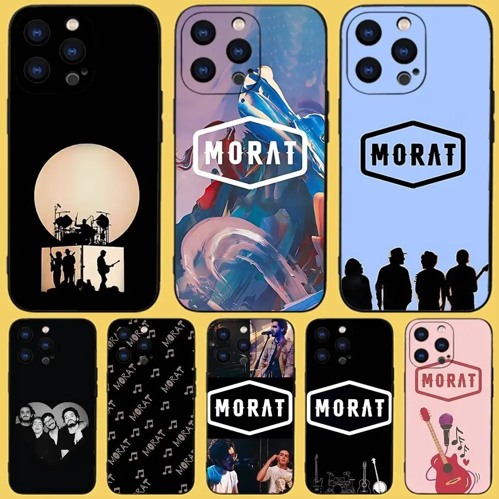 

M-MoratS Band Phone Case For iPhone 17,16,15,14,13,12,11,Pro,Max,Plus,X,XS,SE4,E,Mini,Soft Black Case