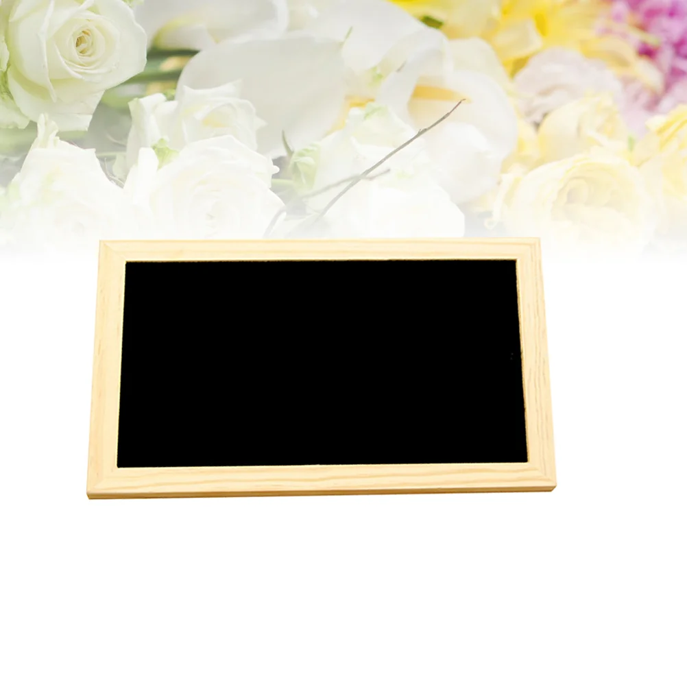 

Message Board Hanging Blackboard Double-sided The Sign Wooden Wall Decor Chalkboard