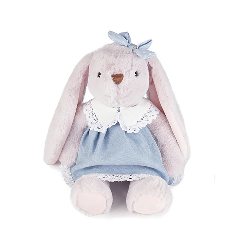 46cm Cute Skirt Fluffy Rabbit Plush Toy Soft Stuffed Animal Kids Bunny Sleeping Toys Lovely Cartoon Cuddle Dolls Children Friend