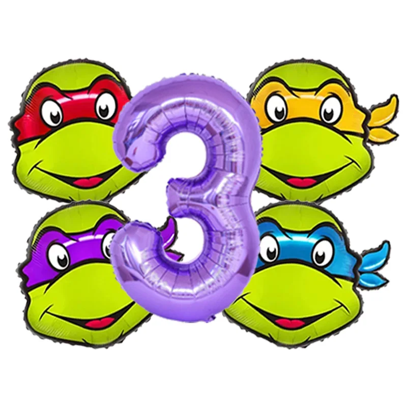 TMNT Ninja Turtles Character Inflatable Foil Balloons Boys Birthday Party Favors Theme Party Decor Supplies Globos view 4