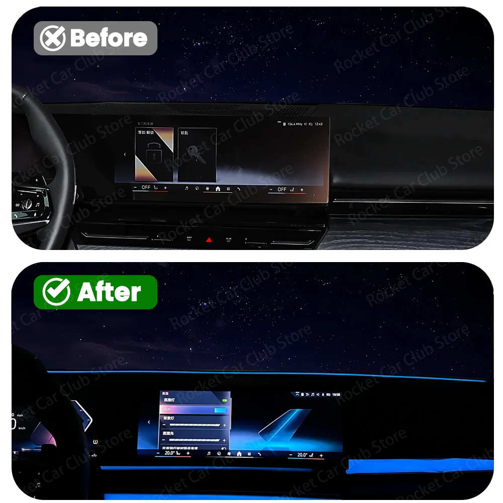 11 Colors Accessories Decorative Lamp For BMW G chassis Runs Through the Instrument Lights Universal Car Interior Ambient Light