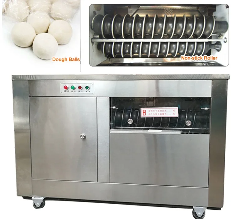 Automatic pizza pita bread tortilla lavash dough ball divider rounder roller moulder machine