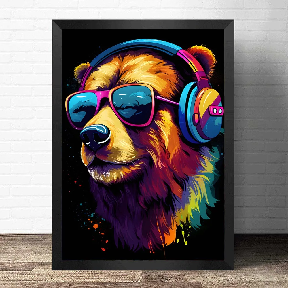 مجموعة ملصقات ألعاب جرافيتي على شكل حيوانات ، مطبوعات للاعبين ، ديكور منزلي ، لوحة قماشية لسماعات الأذن ، لوحة جدارية ، ديكور غرفة المراهقين