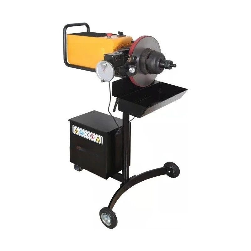Dual function brake disc grinder brake disc repair machine