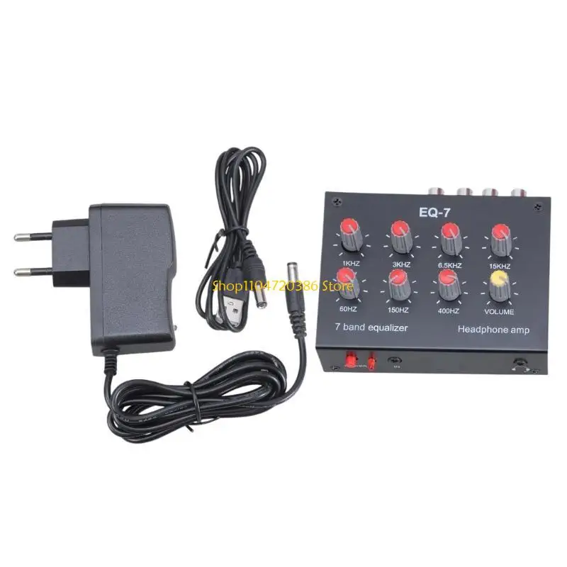DC5V 12V Treble Bass Adjustment 12dB نطاق التحكم 7 تعادل صوت النطاق