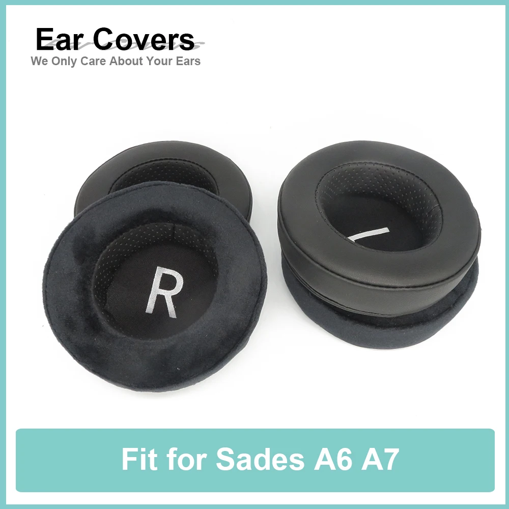 

Earpads For Sades A6 A7 Headphone Earcushions Protein Velour Pads Memory Foam Ear Pads