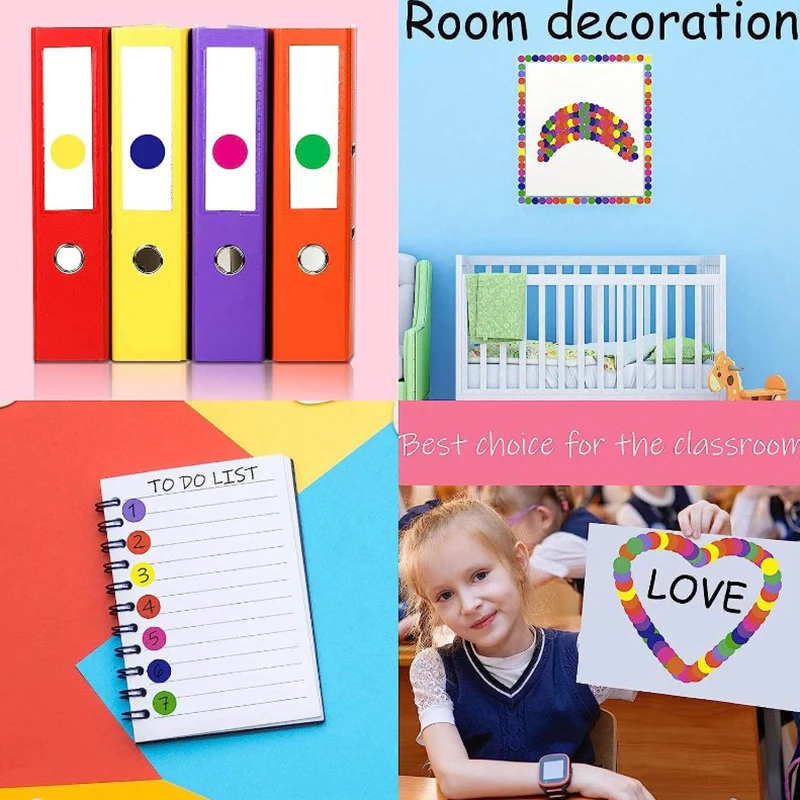 10Patches Dots Zelfklevende Etiket Zelfklevende Sticker Classificeren Duurzame Blanco Label Sticker Kruidenpot Label Sticker