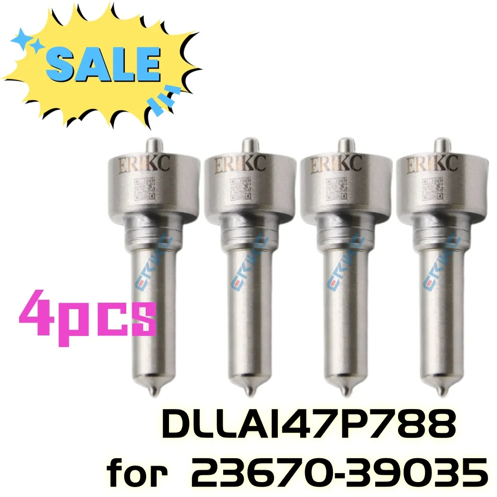 

4 шт. DLLA147P788 Форсунка для впрыска дизельного топливного насоса DLLA 147P 788 Распылительная форсунка Common Rail DLLA 147P788 для 23670-39035