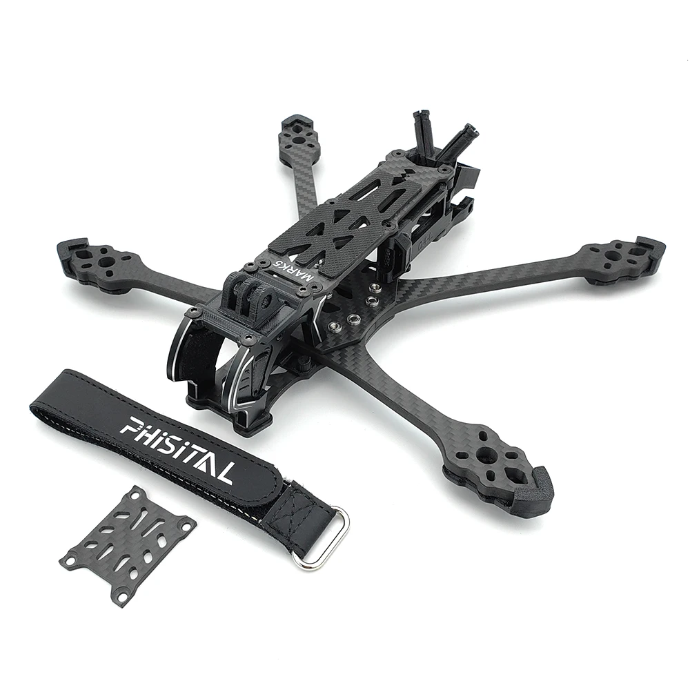PhiSital Mark5 O4 Pro FPV Frame Kit X/DC Versie 5 inch Koolstofvezel Quadcopter Racing Drone voor RC freestyle DIY onderdelen