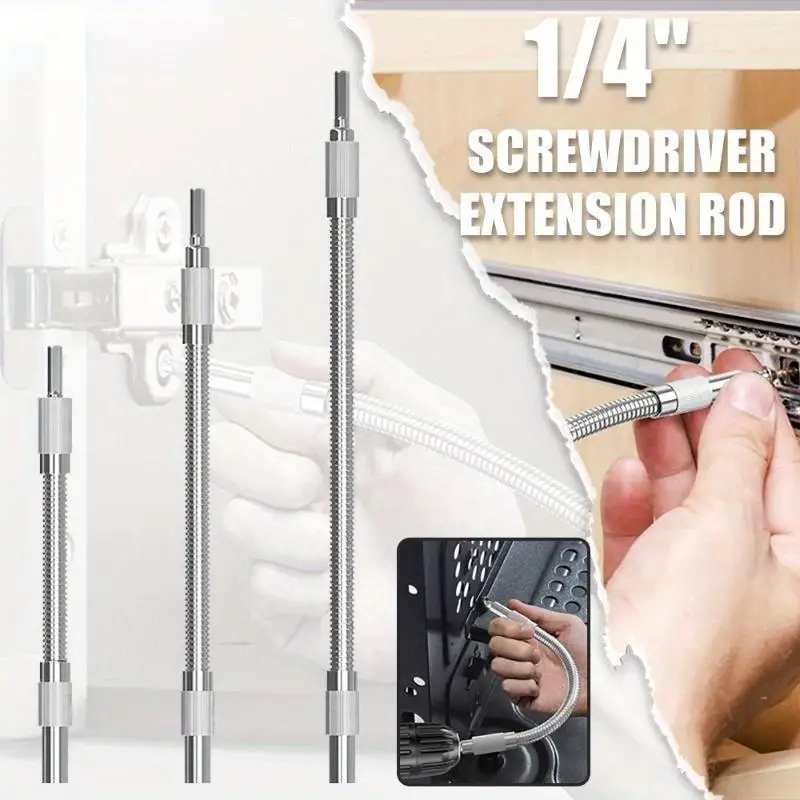 14 Universal Soft Shaft Batch Head for Electric Drill Bit Holder Flexible Hex Shank Screwdriver Extension Rod