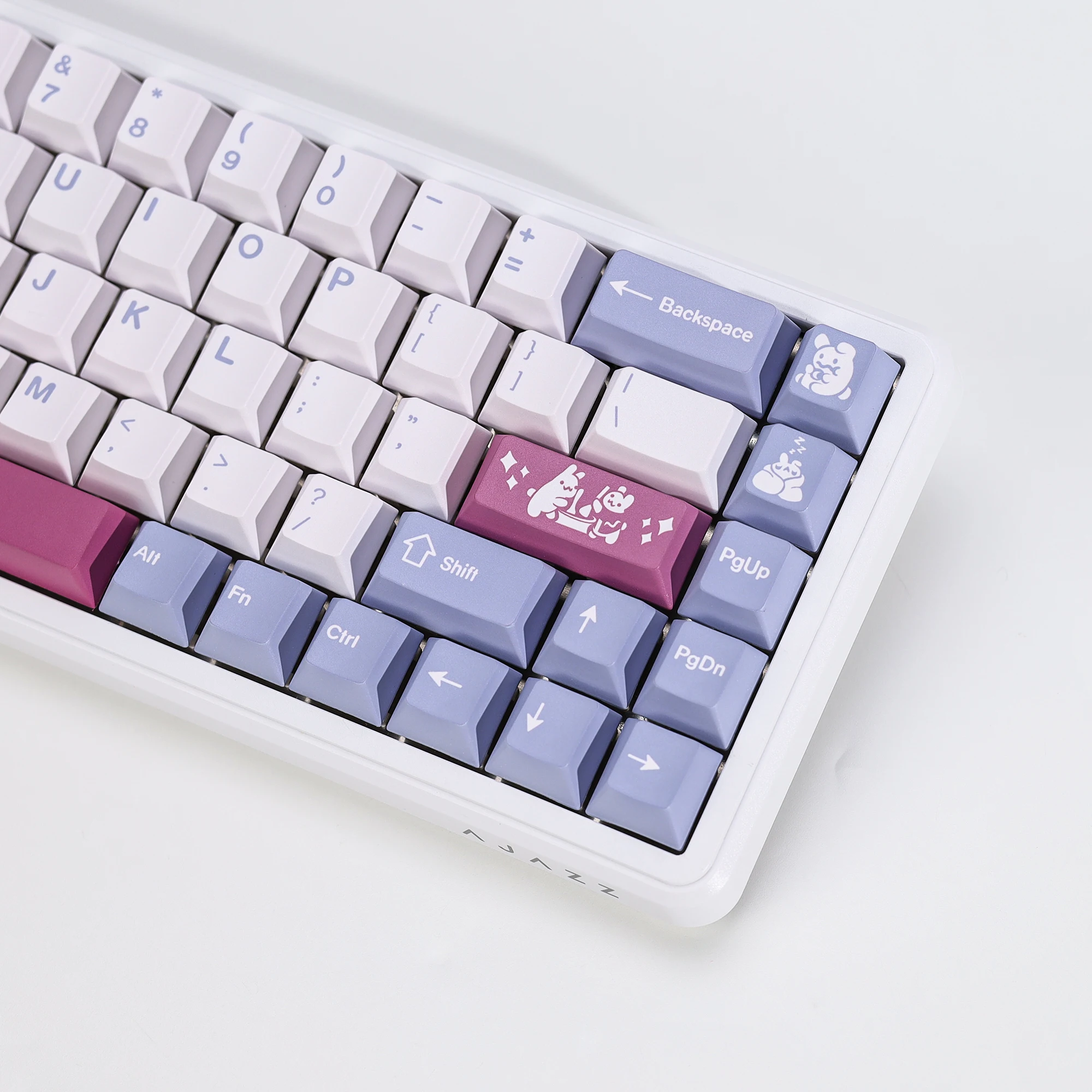 KBDiy Clone GMK Tuzi Keycap Retro Cute Cherry Profile Alice Keycap Custom für MX Magnetic Switch Gaming Mechanical Keyboard KIT – Detail 11