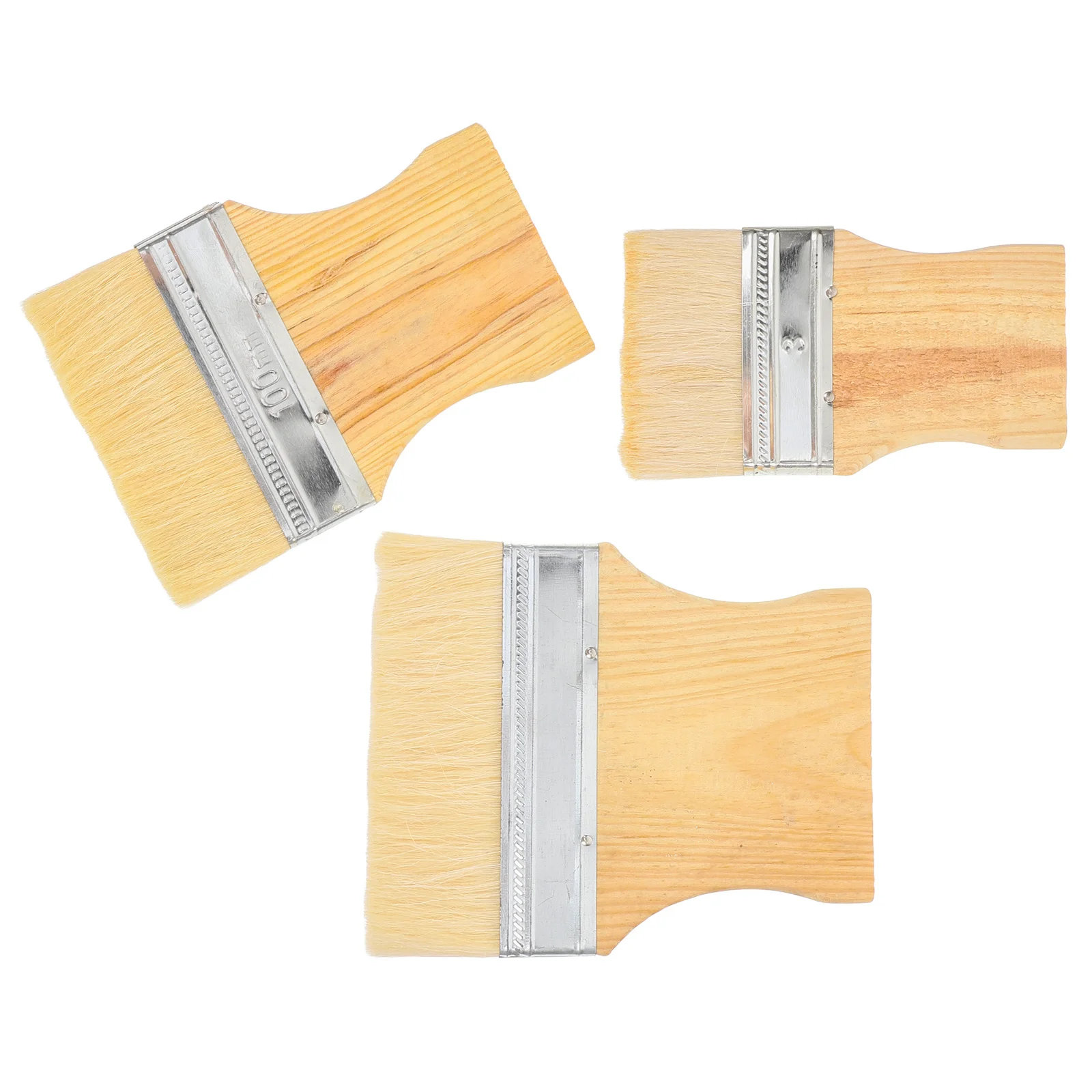 

3Pcs Paint Brushes Handle Versatile Use Comfortable Grip Smooth Application Home Decor Art Supplies Paint Brush
