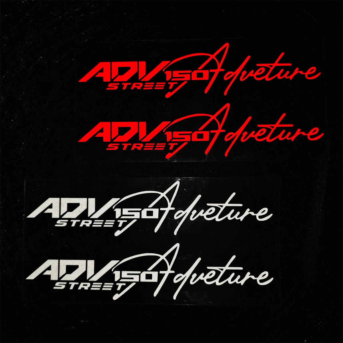 For Honda ADV 150 adv 150 1 Pair Adventure Reflective Motorcycle Stickers Moto Scooter Head Body Windshield Decal Accessories
