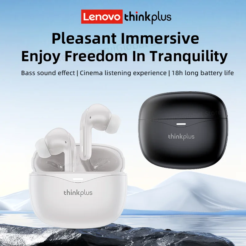 Lenovo XT52 Bluetooth 5.4 Earphones TWS Hifi Stereo Wireless Headphones Gamer Headset Noise Reduction Sports Earbuds 2025 New