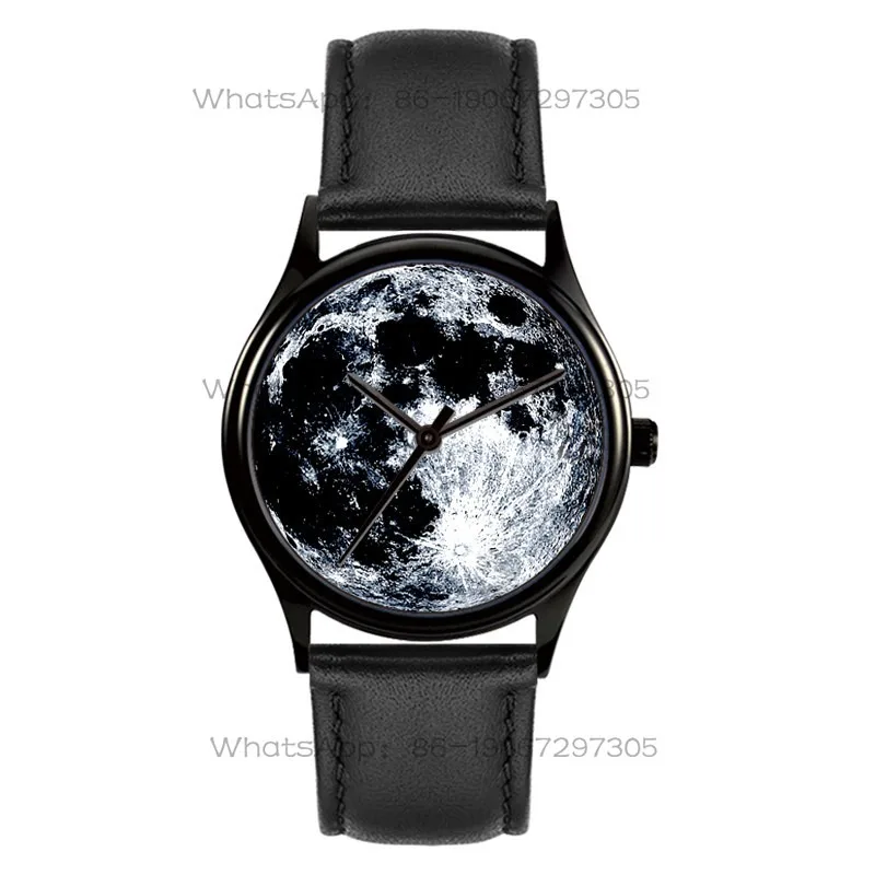 24-Hour shipping creative starry sky black moon couple watch schoolboy friend birthday new year gift photo view 5
