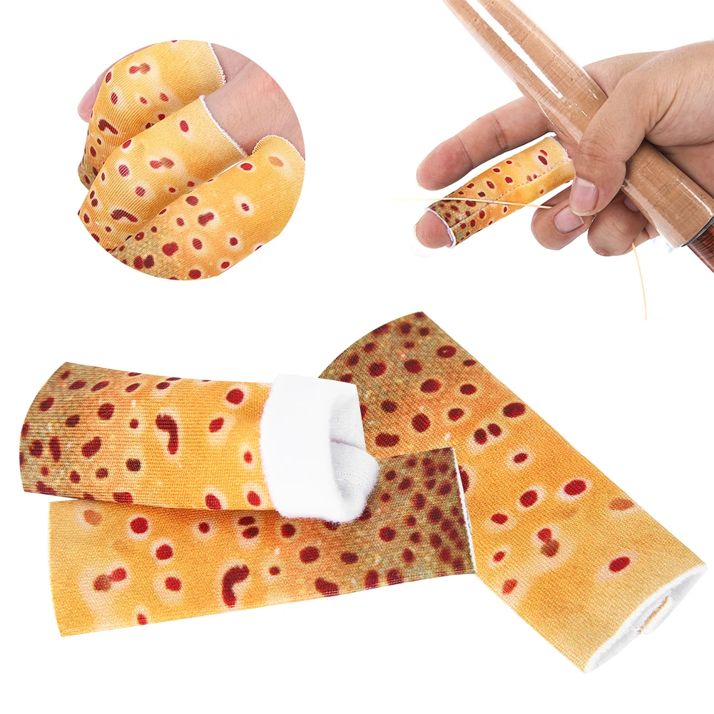 البوليستر الأسماك الجلد نمط الصيد تجريد إصبع واحد الحرس ملحق ملحقات صيد السمك حراس إصبع واحد #3