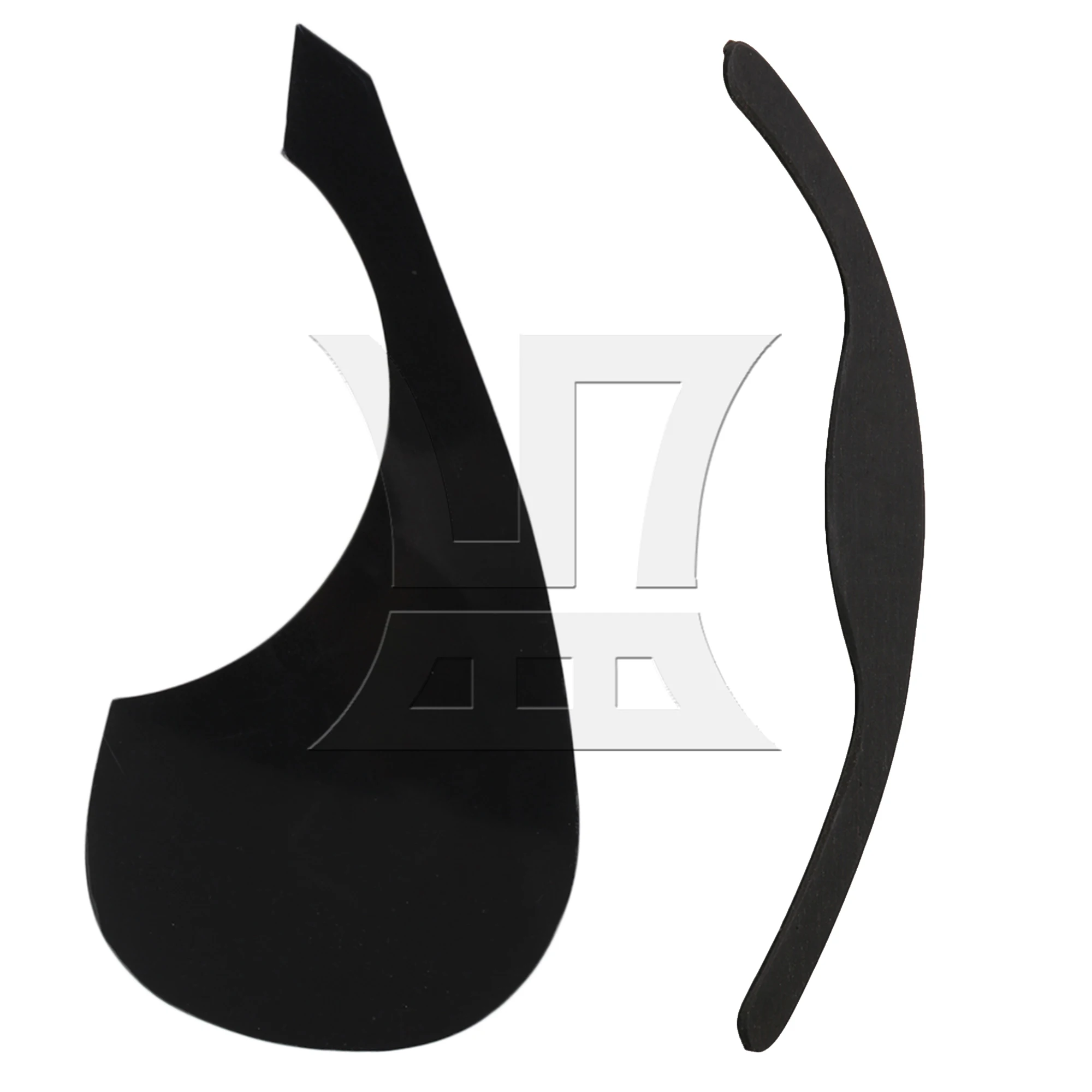 

Детали защиты медиатора Yibuy в форме черной птицы для деревянной гитары с комплектом подлокотников из черного дерева