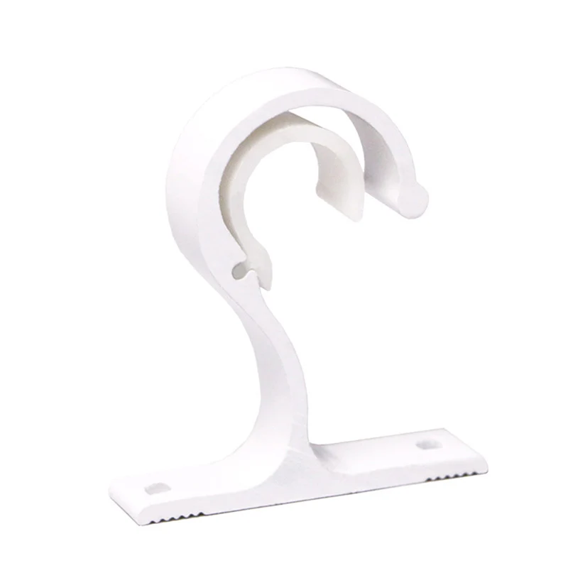 Curtain rod aluminum alloy thickened single bracket top mounting bracket Roman rod top assembly hook support base