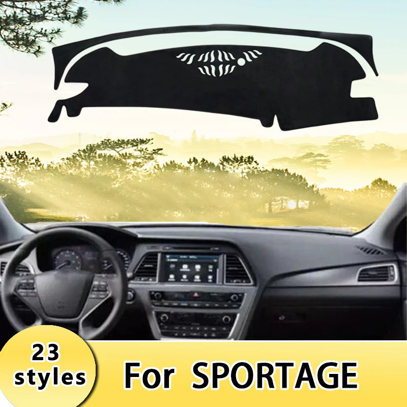 

Car Dashboard Cover Sun Shade Mats Avoid Light Pads Instrument Panel Protective Carpets For SPORTAGE 23styles