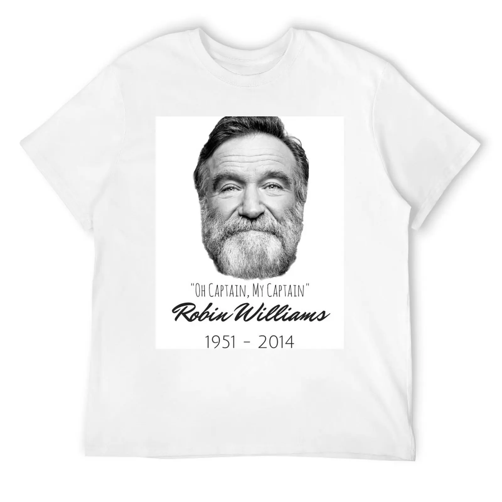 Robin Williams Tribute ~ Oh Captain, My Captain! T-Shirt Funny t-shirts anime anime tshirt men tshirt