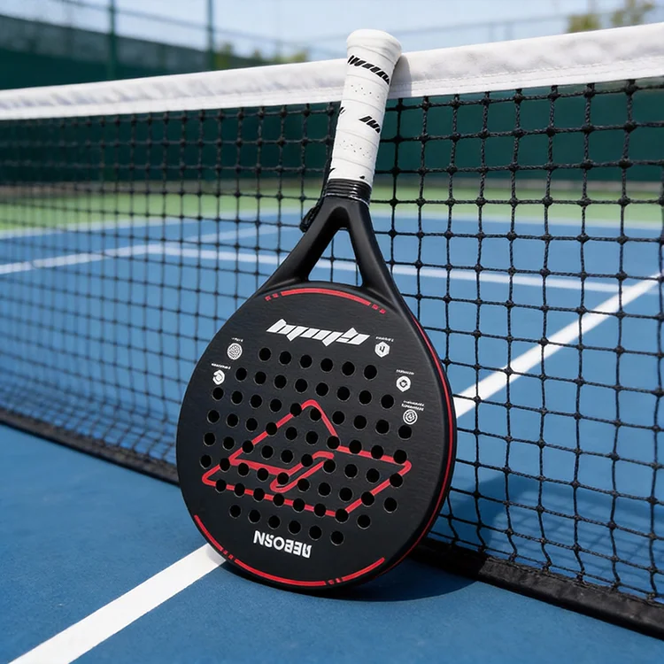 Custom Logo Carbon fiber material 12K padel racket, responsive hitting feedback for advanced athletes, high-end positioning priv