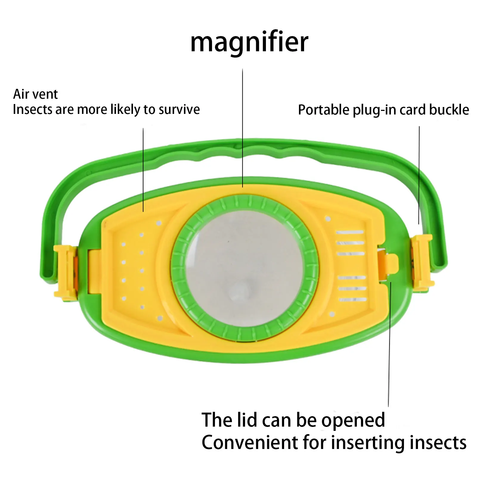 مغامرة الأطفال في الهواء الطلق، صندوق مراقبة الحشرات المحمول باليد، ملاقط طويلة، مشبك مقص، لعبة صيد شبكة حشرات الفراشة