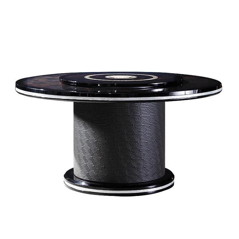 

Italian round dining table and chair combination