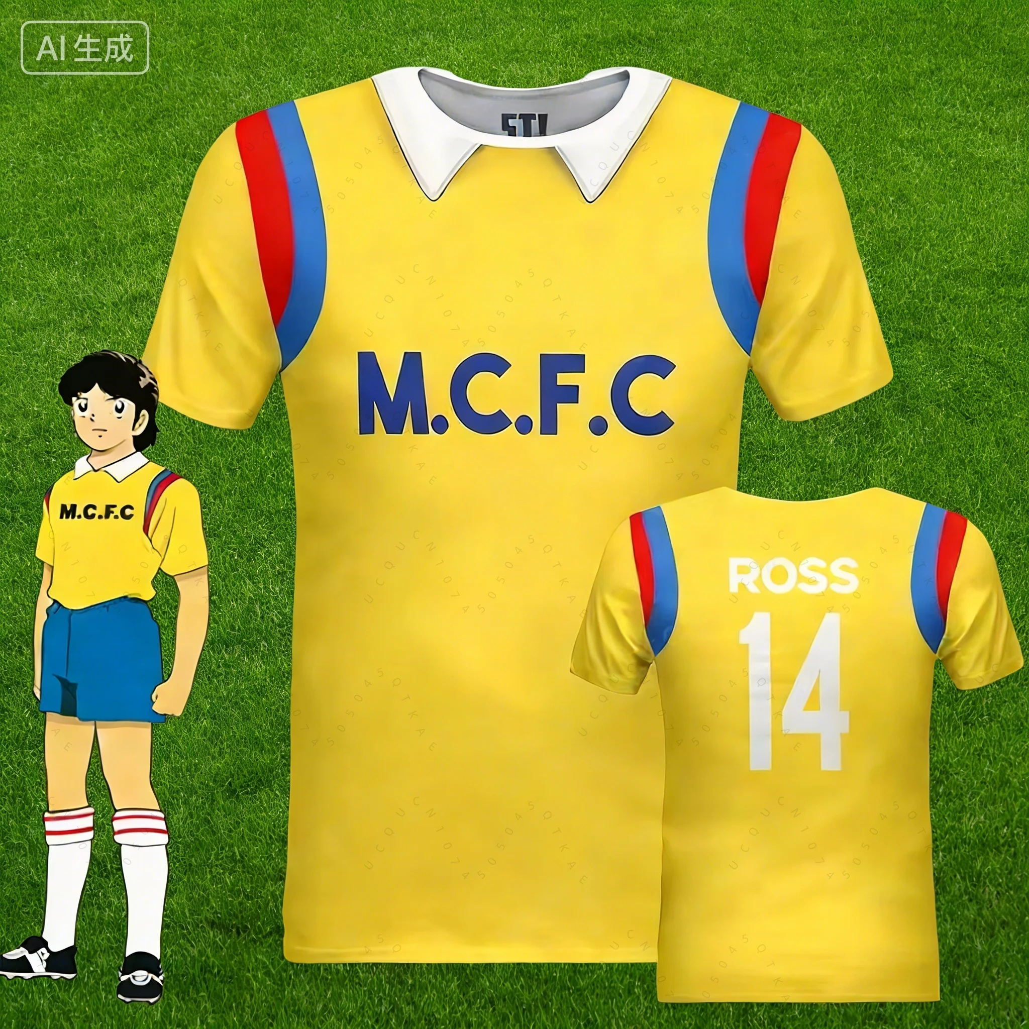 

Футбольная майка в стиле аниме Captain Tsubasa с 3D-принтом Джонсона, футболки Бенджи Джуллина Росса, летние мужские спортивные футболки для спорта и фитнеса