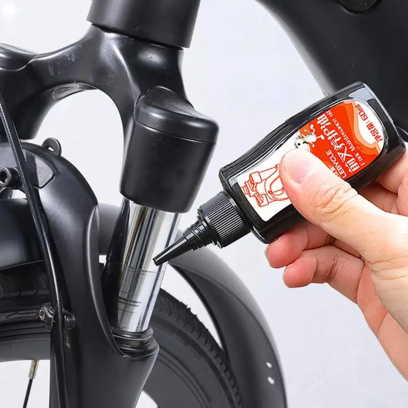 Bicycle Grease 60ml Bike Lubricant Suspension Oil High Inertia Permanent Lubrication Not Volatile Double Leak Proof For Bike MTB