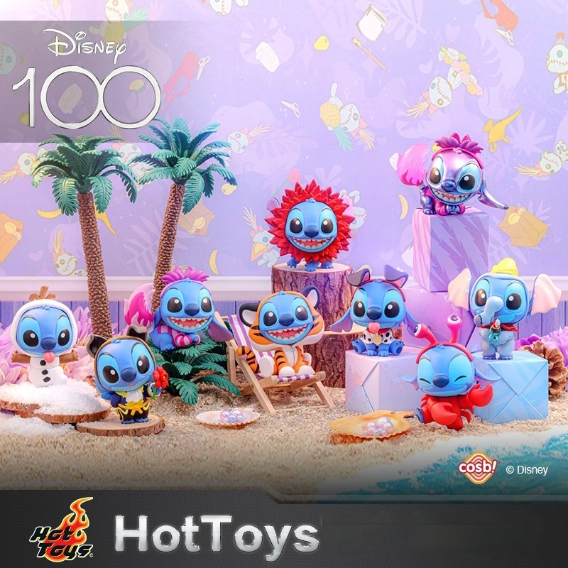 

Горячие игрушки Disney 100 серии Crossdressing Stitch Cosbi слепая коробка мини-коллекция аниме фигурки модель орнамент подарок