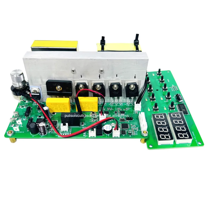 200W Ultrasonic Generator PCB Circuit Board For Cleaning Machine With Heating/Timer/Power Adjustable Function